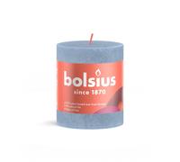 Bolsius Stub Bougie Bleu Ciel - Ø68 mm - Hauteur 8 cm - Bleu - 35 heures de combustion