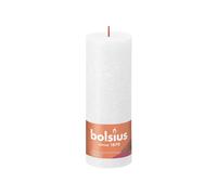 bolsius Stumpenkerze Rustiko Shine 19x7cm wolkiges Weiß
