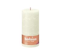 bolsius Stumpenkerze Rustiko Shine 20x10cm weiche Perle