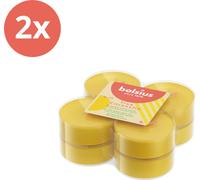 Bolsius - True Citronella - Bougies à chauffe-plat Maxi Fragrance - 8 pièces par paquet - Jaune - Pack avantage - 16 pièces - 2 emballages