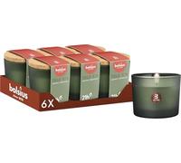 Bolsius - True Joy - Bougie Parfumée avec Couvercle en Liège - Vert - Botanic Freshness - Durée de combustion: 21 heures - Avec extraits naturels - Avec Cire Végétale Naturelle - Sans Huile de Palme