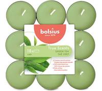 Bolsius - 'True Scent' bougies parfumées (18 pièces, 4 heures de combustion par bougie, thé vert)