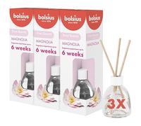 Bolsius True Scents - 3 Stück Raumduft - Magnolie - 60 ml - Duftabgabe von bis zu 6 Wochen