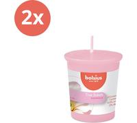 Bolsius - True Scents - Bougie votive ronde - 53/45 - Magnolia - Pack avantage - 2 pièces