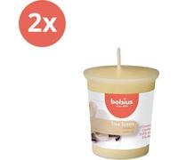 Bolsius - True Scents - Bougie votive ronde - 53/45 - Vanille - Pack avantage - 2 pièces