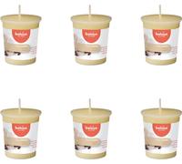 Bolsius - True Scents - Bougie votive ronde - 53/45 - Vanille - Pack avantage - 6 pièces