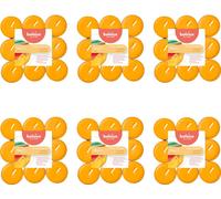 Bolsius - True Scents - Bougies à réchaud parfumées - 18 pièces par paquet - Mangue - Pack avantage - 108 pièces - 6 Emballage