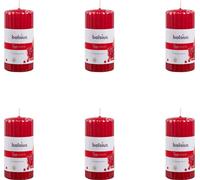 Bolsius - True Scents - Colonne cannelée - 120/58 - Grenade - Pack avantage - 6 pièces