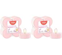 bolsius - True Scents - Lot de 16 Chauffe-Plat Maxi Parfum - Magnolia - Durée de Combustion de 8 Heures - Extraits naturels - Cire végétalienne - sans Huile de Palme, Magnolie