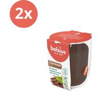 Bolsius - True Scents - Pot de senteur - 80/73 - Oud Wood - Pack avantage - 2 pièces