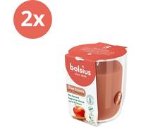 Bolsius - True Scents - Pot de senteur - 80/73 - Pomme-Cannelle - Pack avantage - 2 pièces