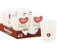 Bolsius - True Scents - Vanille - Elfenbein - Set mit 4 Duftkerzen - 9,7 x 8,5 cm - Brenndauer: 45 Stunden - Mit natürlichen Extrakten - Natürliches Pflanzenwachs - Ohne Palmöl