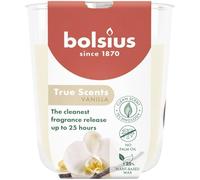 Bolsius - True Scents - Vanille - Ivoire - Lot de 6 Bougies Parfumées - 8 x 7 cm - Durée de combustion: 25 heures - Avec extraits naturels - Cire végétale naturelle - Sans huile de palme
