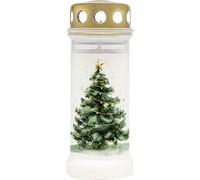 Bolsius - Veilleuse Nr 6 + Couv. - Christmas - 70h - Extérieur - 12 Pièces - Bougies Commémoratives