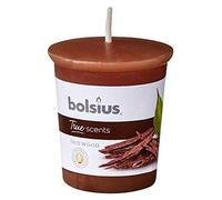 Bolsius Votive 53/45 rond bois de oud paquet de 12