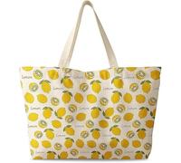 Bolso de mujer de gran tamaño, lona con cremallera estética réutilisable bolso de hombro único