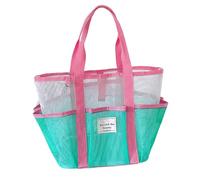 Bolso Fourre-tout Grand Reutilizable Y Plegable, Bolsos De Playa Para Mujer, Equipaje Y Mochilas Para Lago Senderismo Acampada Crucero Familiar Deportes Vacaciones pique-nique, Pink Carry Handle,