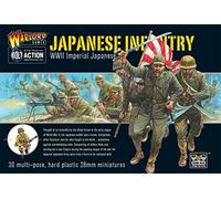 Bolt Action Imperial Japanese Infantry 1:56 WWII Military Wargaming Figures Plastic Model Kit