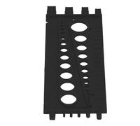 Bolt and Nut Sizer Imperial Thread Gauge (BLACK) | Identification rapide du matériel, lecture à double unité, montage mural, outil en plastique robuste