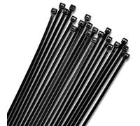 Bolt Dropper Lot de 1 000 attaches autobloquantes très résistantes en nylon de 30,5 cm - Résistance à la traction de 18,1 kg - Pour intérieur et extérieur - Noir