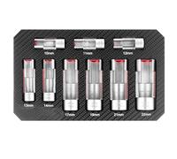 Bolt Extractor Set - Steel Heavy Duty Construction | Stripped Nut Socket Remover Tool Kit | Damaged Fastener Removal Solution For Car Owners Hobbyists Mechanics And Workshop Repair Tasks