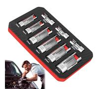 Bolt Extractor Set - Steel Heavy Duty Construction | Stripped Nut Socket | Remover Tool Kit | Damaged Fastener Removal Solution For Car Owners Hobbyists Mechanics And Workshop Repair Tasks