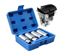 Bolt Extractor Socket - 4 Piece 6mm-12mm Metric Square Drive Portable | Stripped Screw Extractor Set for Engine Car Repair Agricultural Machinery Workshop
