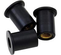 Bolt MC Hardware WSF-NUT-50 M5 Lot de 50 écrous de puits de pare-brise de moto