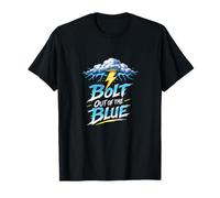 Bolt Out of The Blue Electrician Lightning Humour T-Shirt