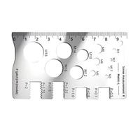 Bolt Size Finder - Bolt Thread Pitch Checker | Thread Pitch Gauge,metric Bolts And Nut Identifier,easy-To-Read Threads Gauge Ruler For Woodworking, Mechanical, Workshop, Automotive, Metalworking, Gara