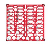 Bolt Thread Identifier, Metal Sizing Tool, Wall-Mountable Bolt Nut Sizer with Precise Measurement Design, Workshop Measuring Accessory, Hardware Gauge with Organized Layout, for Garage Home Mechanics