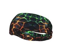 BoltPack Bandeau de sport à imprimé vert pour homme et femme - Absorbe la transpiration - Convient pour le fitness, la course à pied, le cyclisme, le yoga, le football