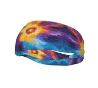 BoltPack Bandeaux de sport colorés à imprimé tie-dye pour homme et femme - Bandeau absorbant la transpiration - Convient pour le fitness, la course à pied, le cyclisme, le yoga, le football