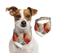 BoltPack Bavoirs triangulaires pour animaux de compagnie avec imprimé cardinal d'hiver, bandana mignon pour chien, chiot et chat, réglable avec boutons-pression