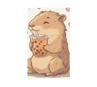 BoltPack Drapeau de jardin imprimé Capybara - 90 x 150 cm - Avec œillets - Pour les saisons et les vacances - Pour décoration extérieure - Fournitures de fête