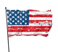 BoltPack Drapeau de jardin imprimé drapeau des États-Unis avec œillets 90 x 150 cm pour les saisons extérieures, décorations de vacances, fournitures de fête