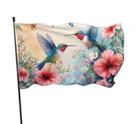 BoltPack Drapeau de jardin imprimé oiseau printemps 90 x 150 cm Saisons Vacances Drapeau avec œillets pour décorations extérieures Fournitures de fête