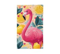 BoltPack Joli drapeau de jardin imprimé flamant rose 90 x 150 cm, drapeau de vacances avec œillets pour décorations extérieures, fournitures de fête