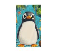 BoltPack Joli drapeau de jardin imprimé pingouin 90 x 150 cm Drapeau de vacances avec œillets pour décorations extérieures Fournitures de fête