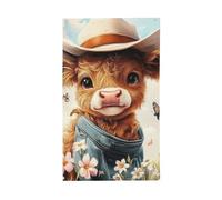 BoltPack Joli drapeau de jardin imprimé vache des Highlands 90 x 150 cm avec œillets Saisons vacances pour décorations extérieures Fournitures de fête