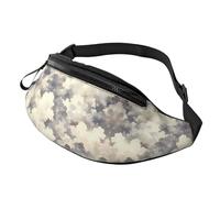 BoltPack Sac banane pour homme et femme, avec sangle réglable, sac banane léger et imperméable pour le sport, la marche, la course à pied, Tie Dye gris et blanc 11, Taille unique, Sac à dos de