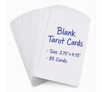 Boltquan Lot de 85 cartes vierges de taille tarot sur lesquelles écrire, créez votre propre jeu de cartes