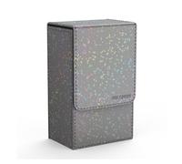 Boltquan Porte-cartes de tarot gris nacré avec intérieur noir - Étui rabattable avec fermeture magnétique - Convient aux jeux de tarot standard - Dimensions extérieures : 14 x 8,5 x 5,1 cm (gris