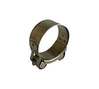 Boltza® 1 tuyau d'échappement en acier inoxydable à boulon unique 29-31 mm Supra Clip en caoutchouc de silicone