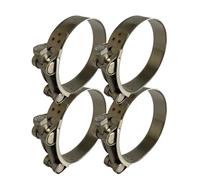 Boltza® Lot de 4 colliers de serrage en acier inoxydable pour tuyau d'échappement 92-97 mm