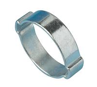 Boltza® Lot de 40 colliers de serrage double oreille 34 mm - 37 mm pour tuyaux d'air, d'eau et de carburant - Colliers de serrage robustes en acier doux avec placage zinc antirouille