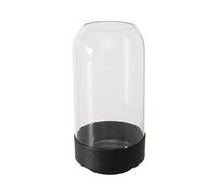 BOLTZE 2048113 Malena Vase Rond Fait à la Main, en Verre/métal, Mat, Hauteur 18 cm, diamètre 9 cm, Rond, Fait à la Main, étanche, Design Minimaliste, décoration