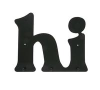 BOLTZE 2048777 Porte-manteau mural en fer avec inscription « I » en noir, 2 x 38 x 30 cm