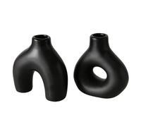 BOLTZE 2058924 Metty Lot de 2 vases en céramique, Mat, 10 x 4,3 x 10 cm, Forme Organique, Fait à la Main, étanche, Design Minimaliste, décoration