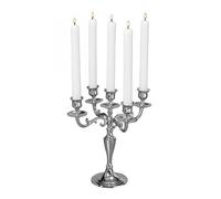 Boltze 26cm Chandelier Argent Candélabre à Bougies 5 Bras